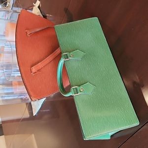 2 Louis Vuitton Epi Handbags, As Is